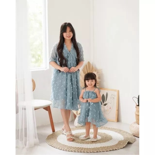 JENNIE RUBIAH KIDS COUPLE MOM DRESS ANAK