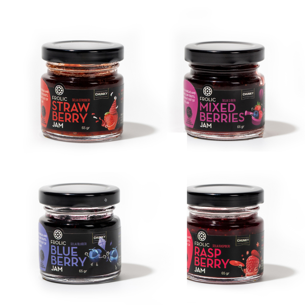 

FROLIC Berries Jam (Strawberry/Raspberry/Blueberry/Mixed) Selai buah berries asli