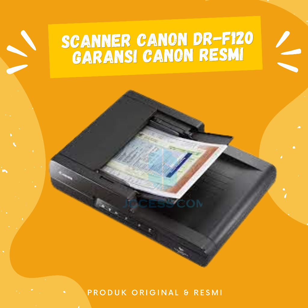 Scaner CANON DR-F120, A4 ADF, Legal Flatbed, Scan 2 Arah,100% Original