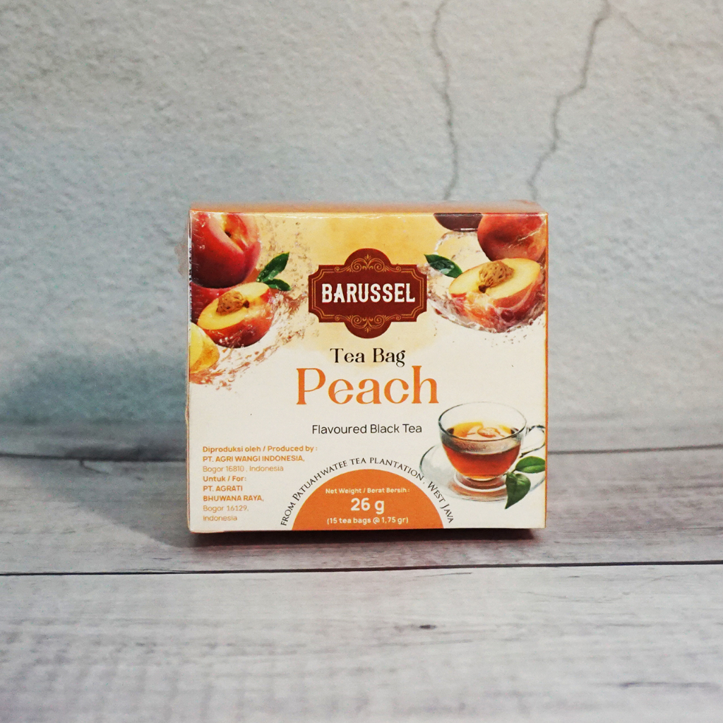 

BARUSSEL Peach Tea Teh Celup Rasa Buah Persik