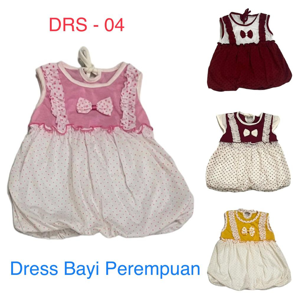 Dress Baju Bayi Murah / Baju Rok Bayi Perempuan DRS-04