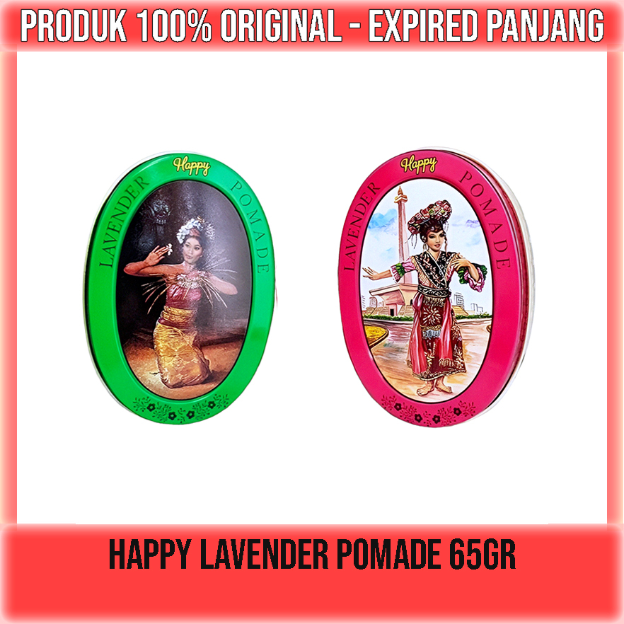 Happy Lavender Pomade 65gr - Minyak Rambut Lavender