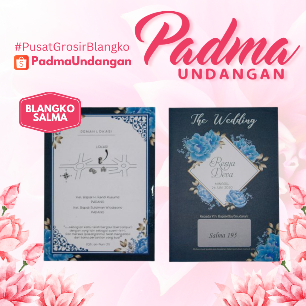 Blangko Undangan Salma 195 | PadmaUndangan