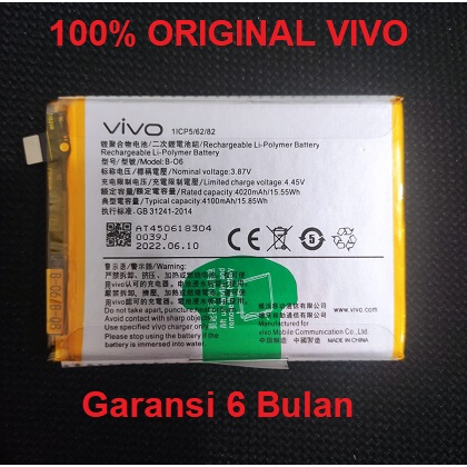 Baterai Battery Vivo V20 SE B-06 B-O6 Original 100%