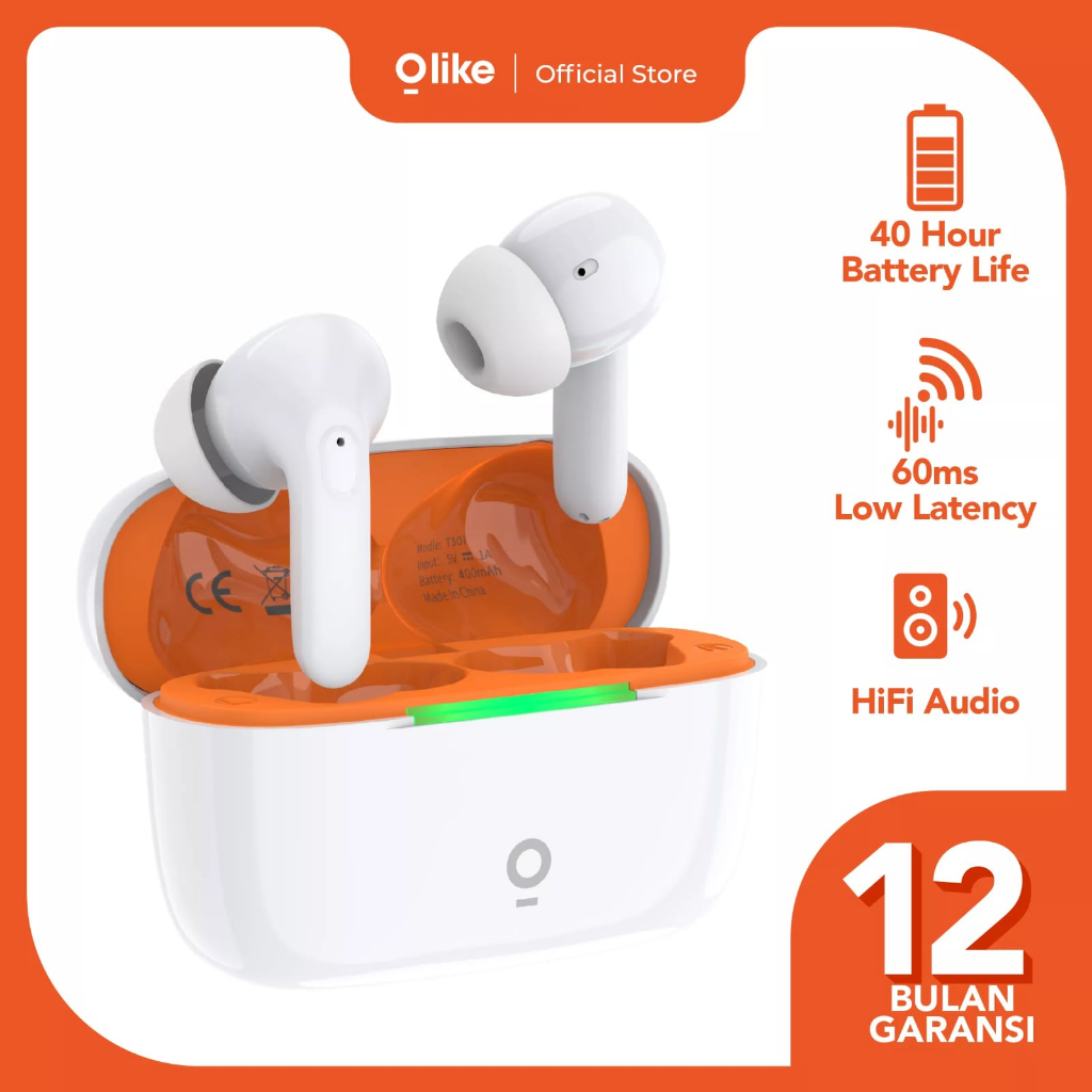 C_  OLIKE T301 TRUE WIRELESS BLUETOOTH EARPHONE EARBUDS TWS HEADSET ENC