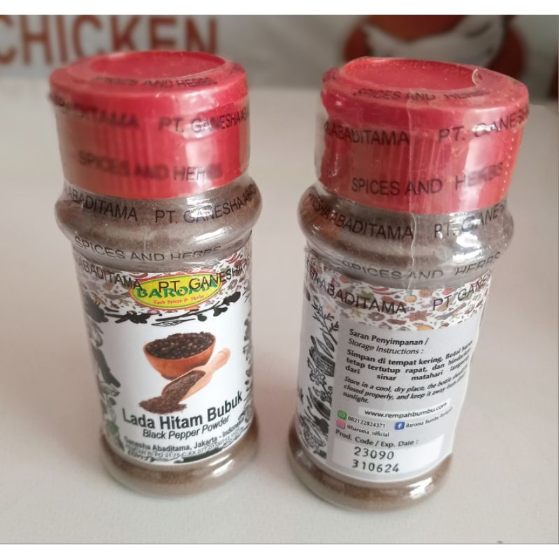 

Lada Hitam Bubuk 50gr Baroma