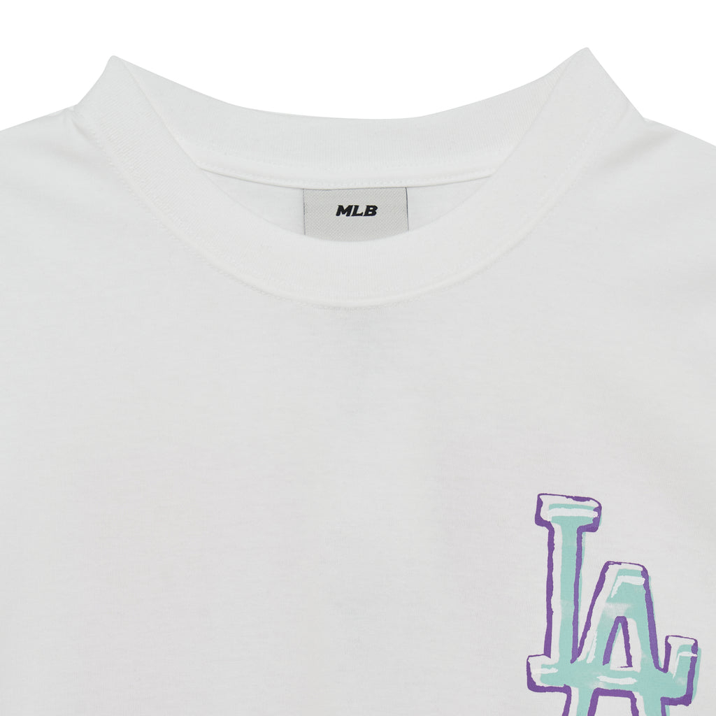 MLB LA Dodgers Pop Art Graphic Tee White