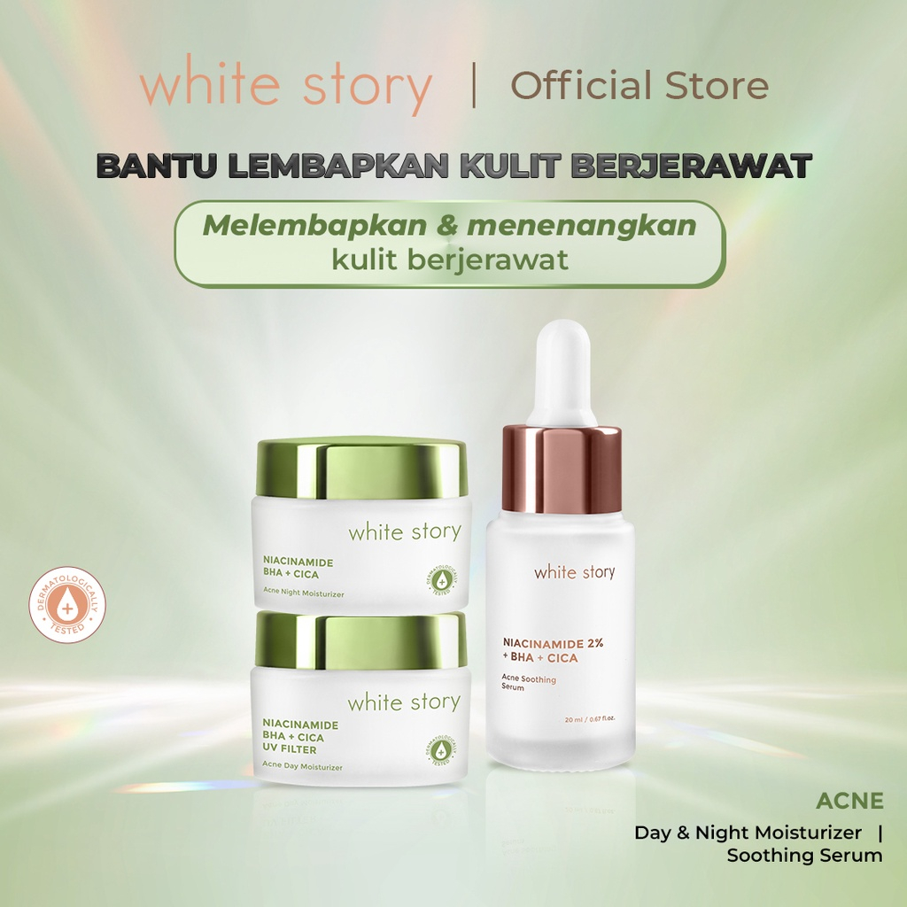 White Story Paket Acne Moisturizer &amp; Serum