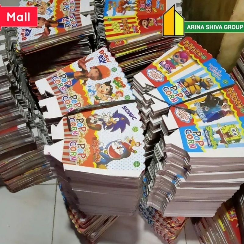 

300 LEMBAR KERTAS POPCORN 12 × 6 PAPER CRAFT KARTON POPCORN BERKUALITAS | KARDUS KEMASAN POPCORN UKURAN 12 × 6 PRODUK TERBARU | CENTRAL JAYA ABADI | ARINA SHIVA GROUP 104