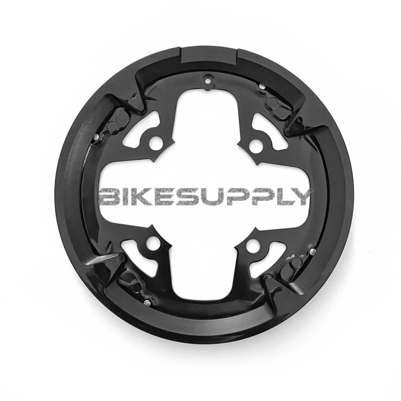 Chain Ring (Chainring) Piringan Crank Sepeda 48T Dengan Penutup Cover Protector BCD 104 mm Warna Bla