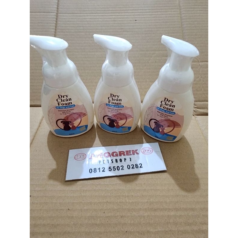 Dry Shampoo Pets (Kucing, Anjing) Shampoo Kering Hewan