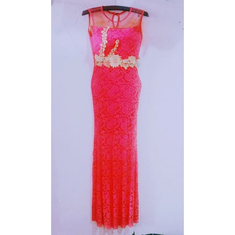 Long dress Brukat  import,long dress brukat pesta Sexi