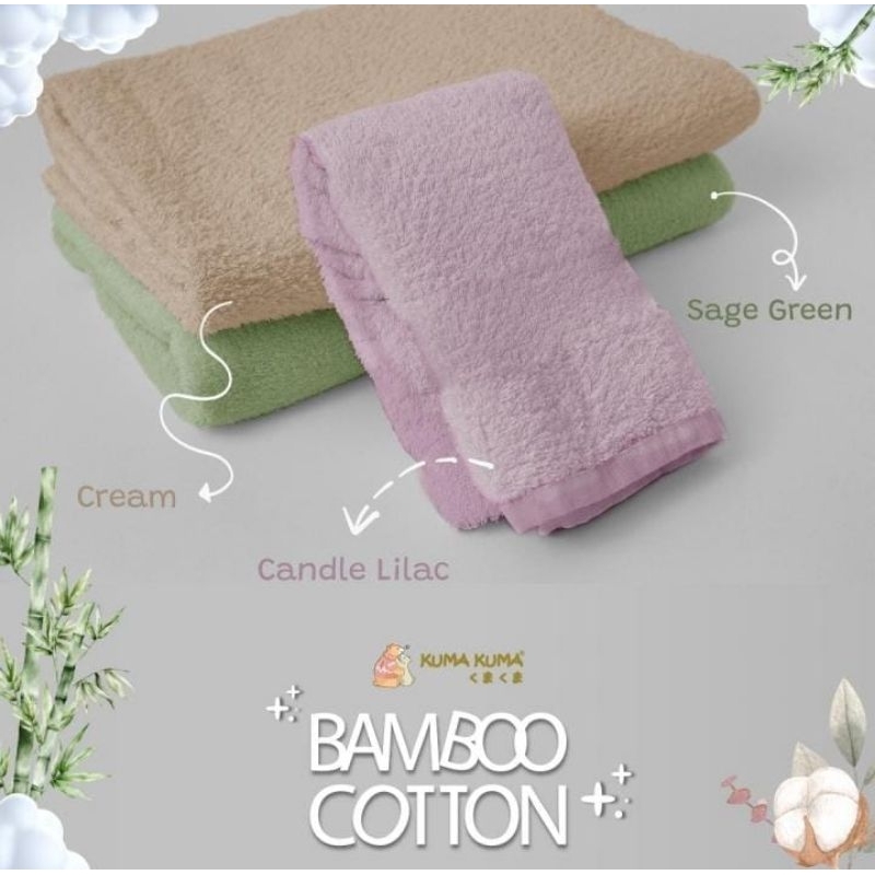 Kuma Kuma Bamboo Cotton Towel / Handuk Bamboo Kuma Kuma