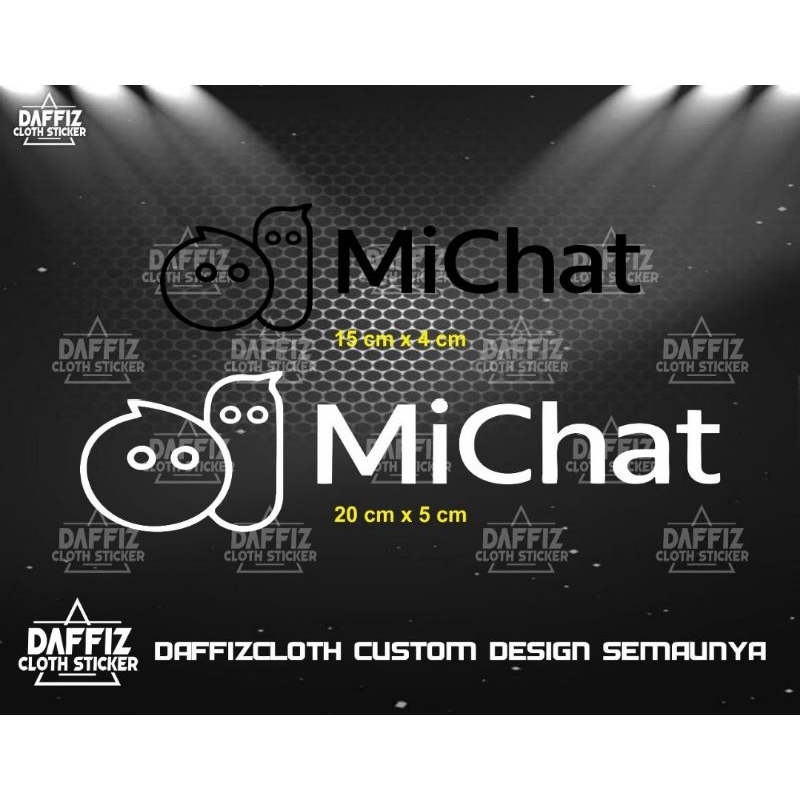 Stiker cutting MiChat