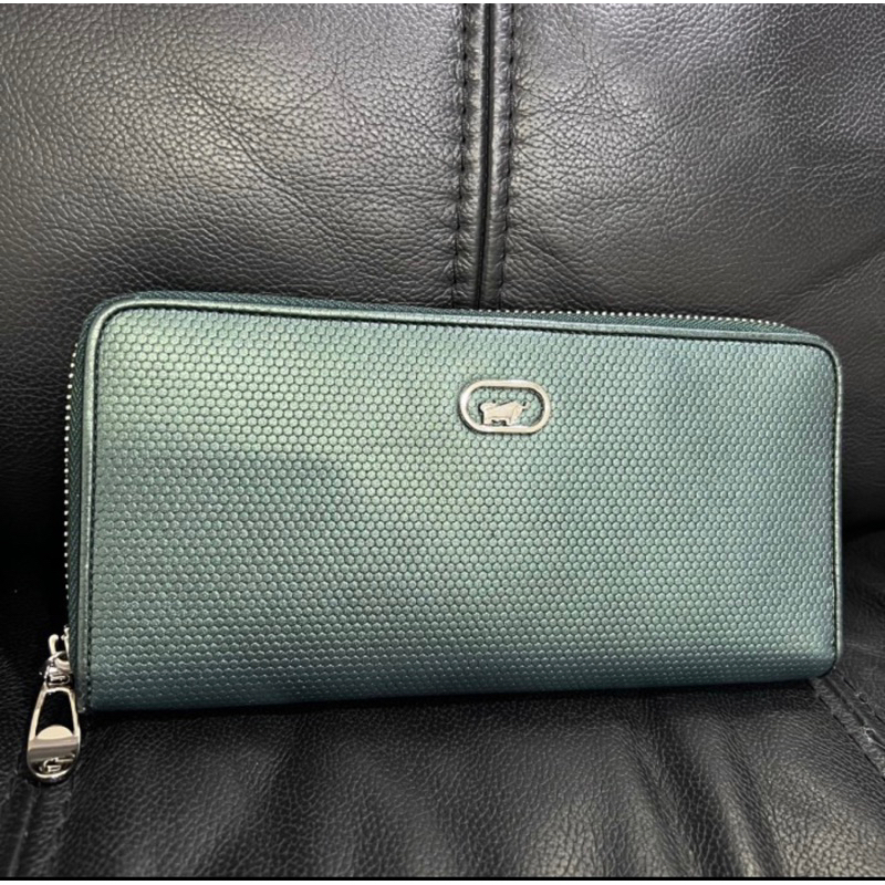 dompet wanita merk braun buffel warna hijau metallic, braun buffel woman wallet