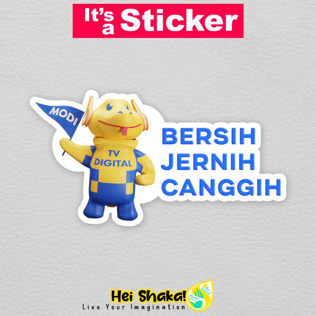 

Stiker MODI TV DIGITAL Indonesia Logo Bersih Jernih Canggih Sticker Televisi Vinyl Anti Air