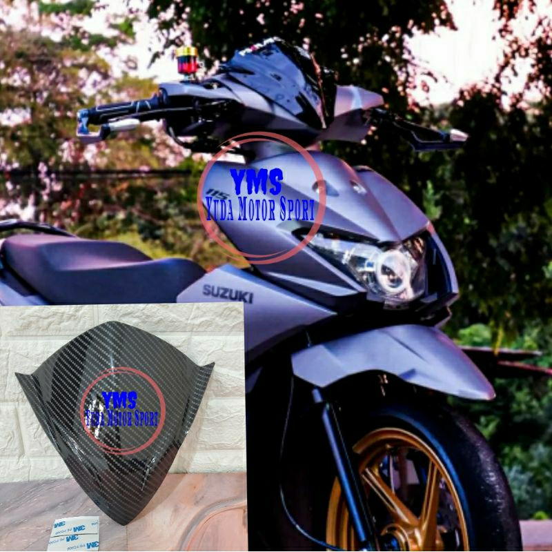 VISOR SUZUKI NEX 2 NEX2 CARBON KARBON TERBARU WINDSHIELD SUZUKI NEX 2 NEX2 CARBON KARBON TERBARU