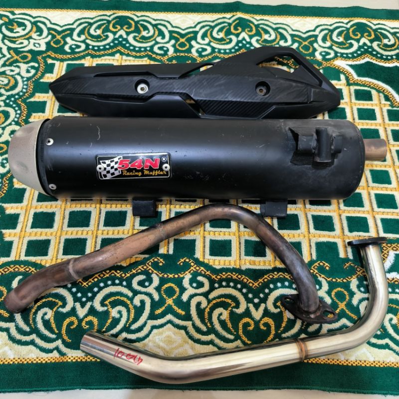 Knalpot Copy CMS 54N Racing Muffler Vario 150 LED Old 2015-2017 & Arm Knalpot Vario 150 Old