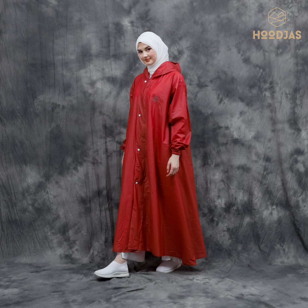 HOODJAS Jas Hujan Model Gamis Simple Muslimah Waterproof