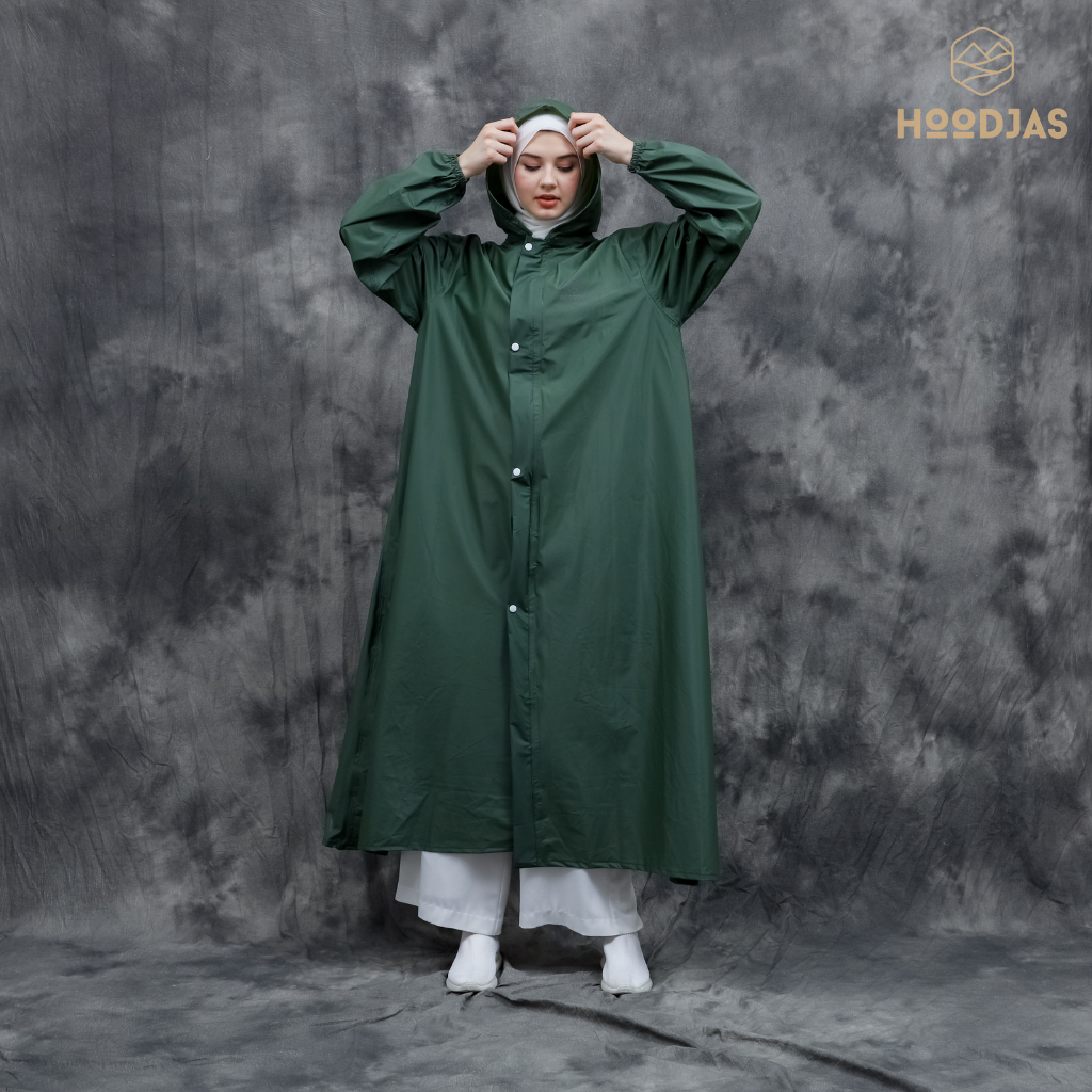 HOODJAS RAINCOAT/JAS HUJAN WANITA SHAR'I/ GAMIS,ANTI REMBES