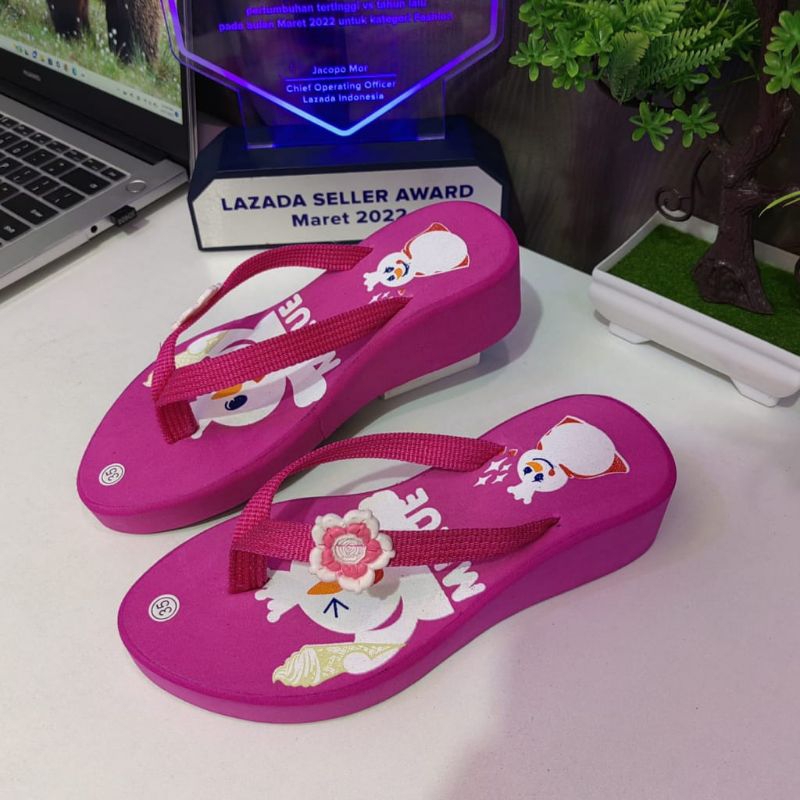 Sandal Anak Wedges Jepit Mixue Perempuan