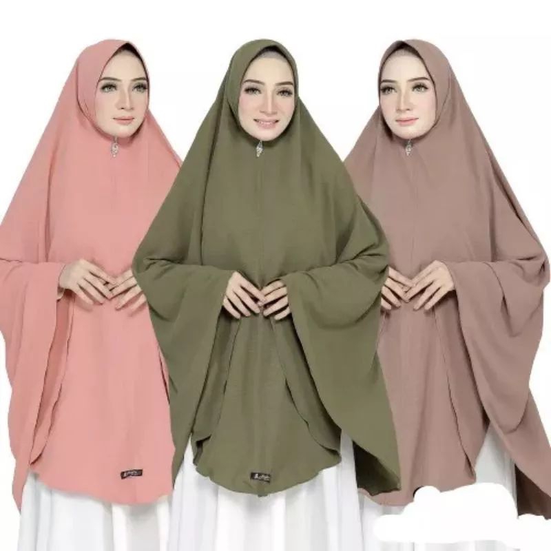 Khimar Jumbo XXXL/ Bergo Jumbo Pet Crinkle/ Kerudung Jumbo Terbaru