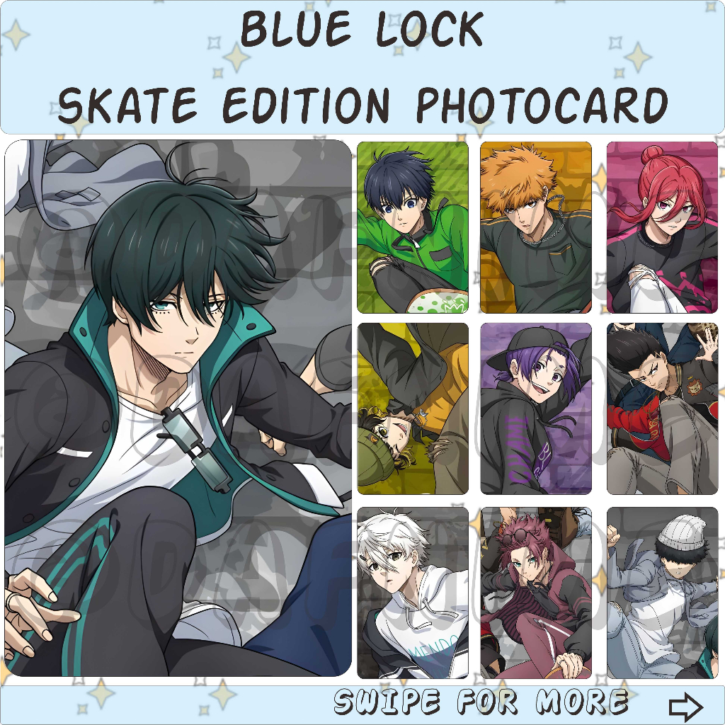 BLUE LOCK SKATE EDITION PHOTOCARD ANIME