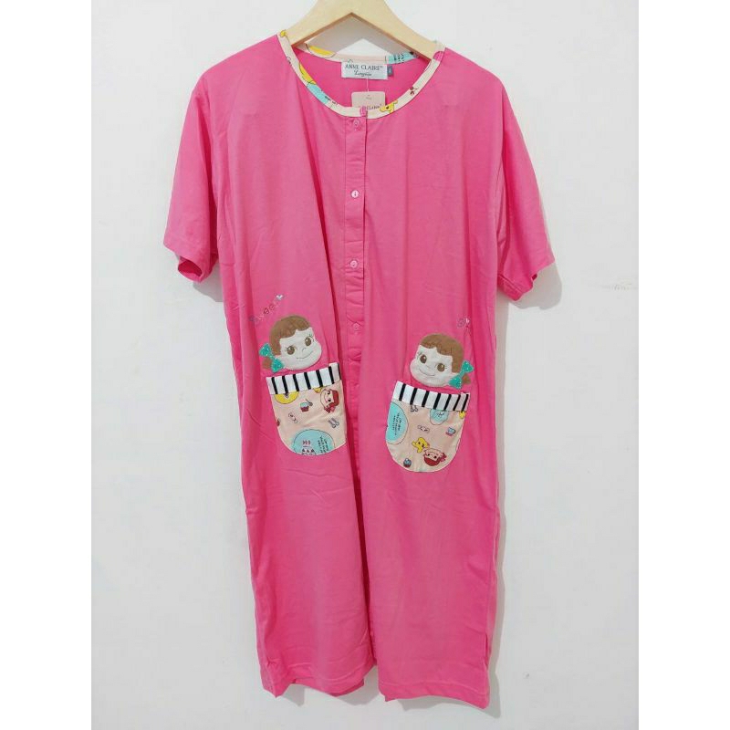 Daster Pink Jumbo Anne Claire 2L Ld 120 cm Full Kancing