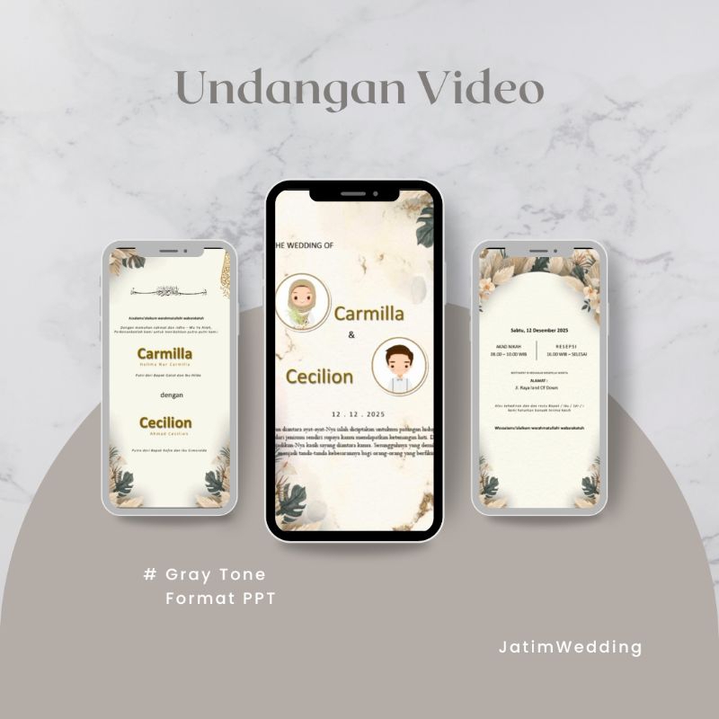 Undangan Digital Video Format PPT