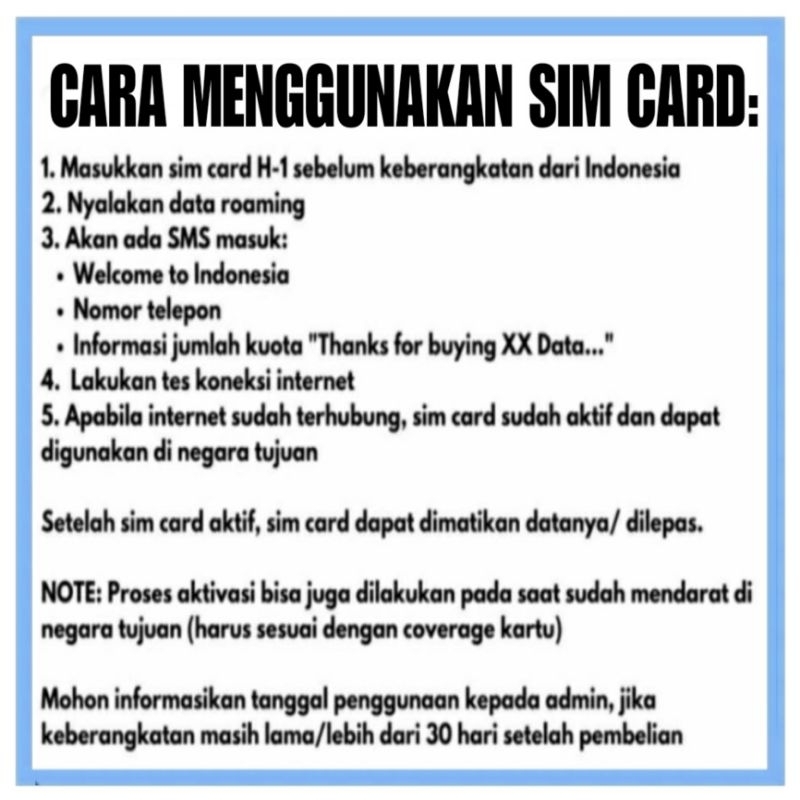 SIM CARD INTERNASIONAL - SIMCARD EROPA AMERIKA ASIA  AUSTRALIA ISRAEL