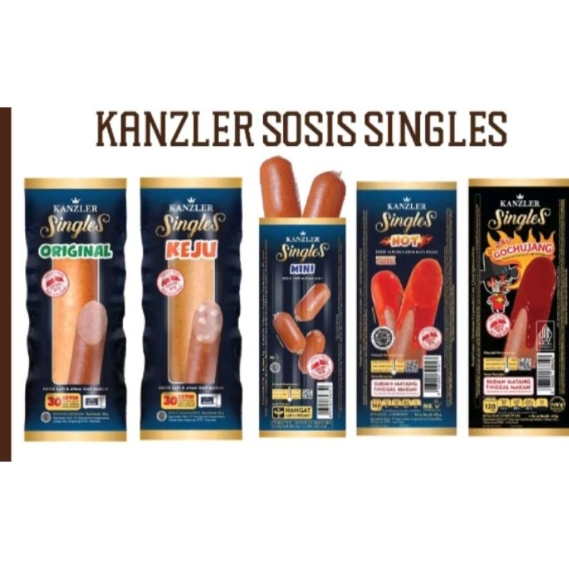 

Kanzler Sosis Singles Rasa ORi.Pedas.Keju dan Ghujang