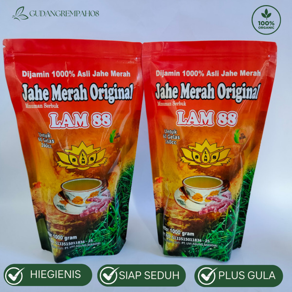 

JAHE MERAH ORIGINAL PLUS GULA 1KG