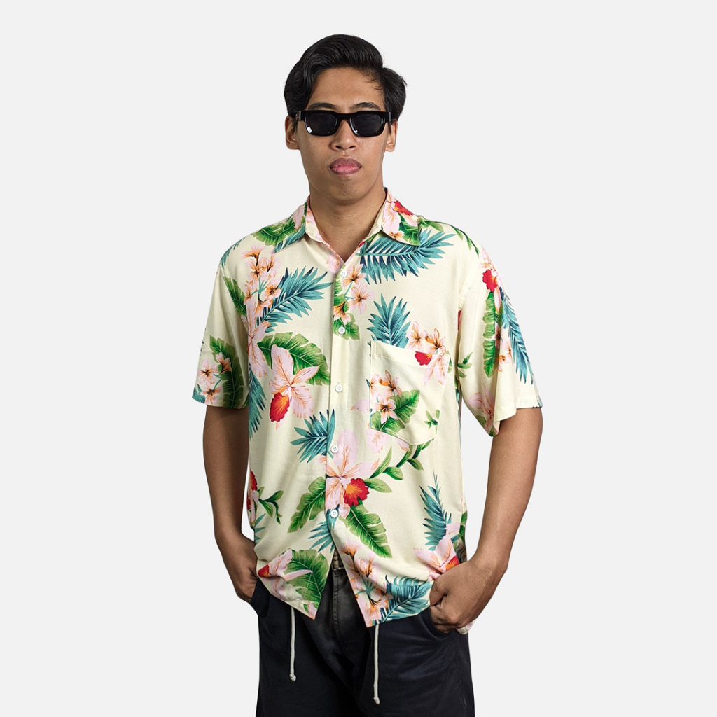Kemeja Pantai Hawai Bali - Kemeja Pria Pantai -Baju Pantai Kemeja - Hawai Kemeja - Baju Pantai Cowo