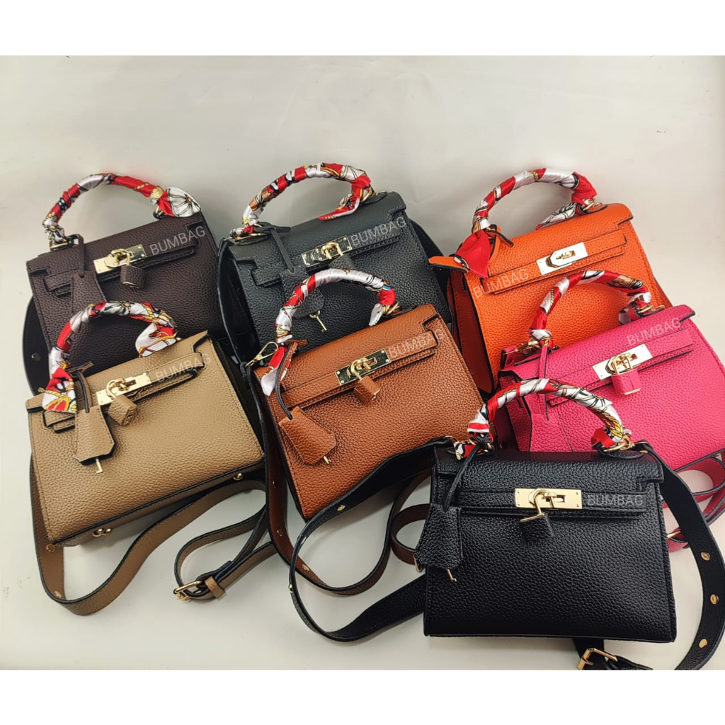 BUMBAG - TAS KELE 21cm FREE BOX - PHOEBE BAG / CASUAL BAG WANITA / HANDBAG / SLING BAG - KELSEY BAG SIZE 21CM BY BIANC - Tas Top Handle bag Import ZR Tas Selempang Za Wanita ORI KODE 191576