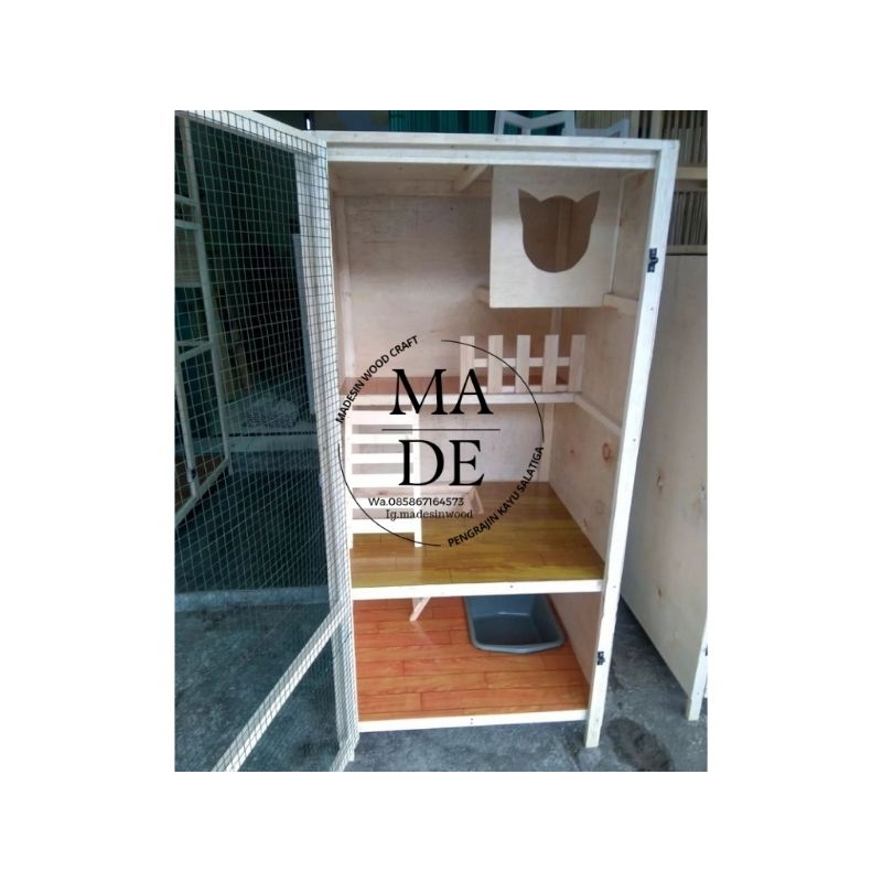 kandang kucing kayu minimalis