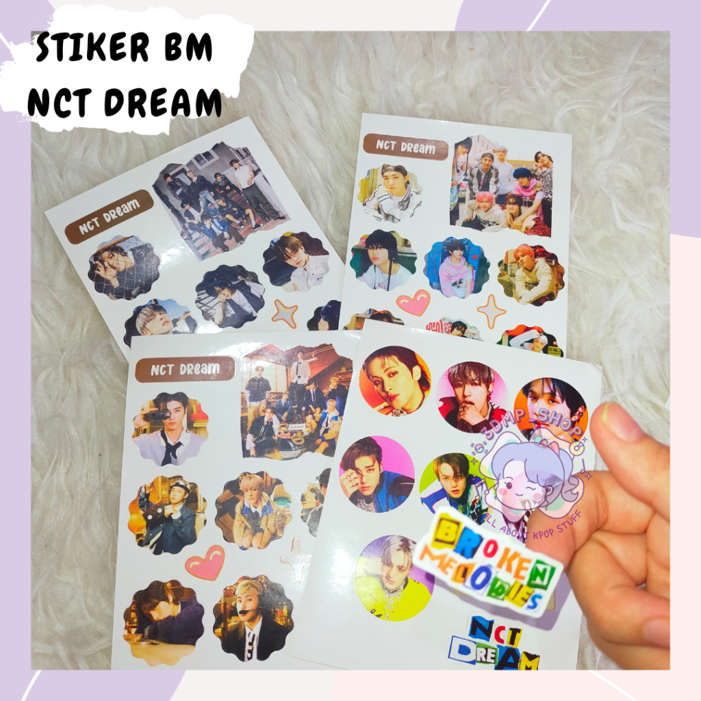 Stiker broken melodies nct dream mark renjun jisung jeno jaemin haechan chenle