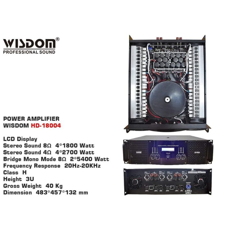 Power amplifier wisdom HD 18004 15004 AH12004 10004 HD18004 HD15004 HD12004 HD10004 original resmi