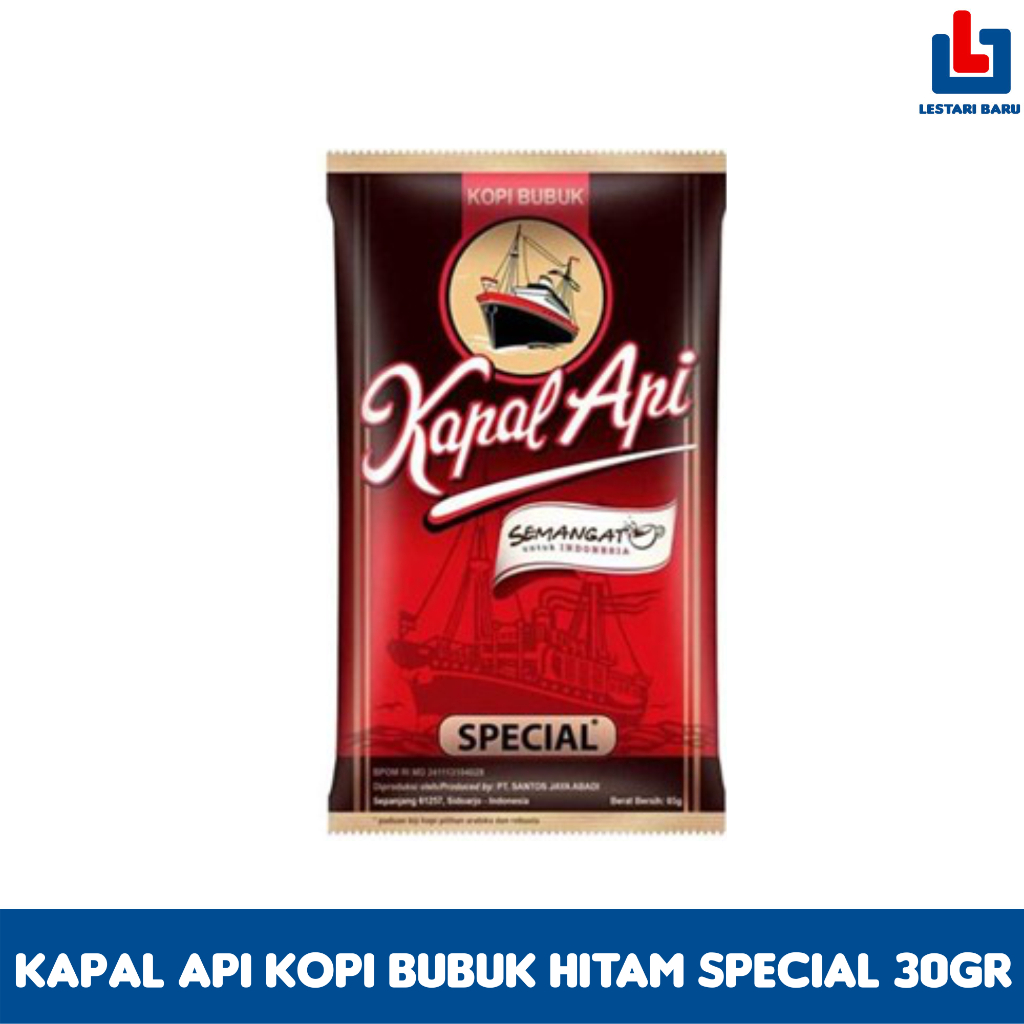 

Kapal Api Kopi Bubuk Hitam Special 30gr