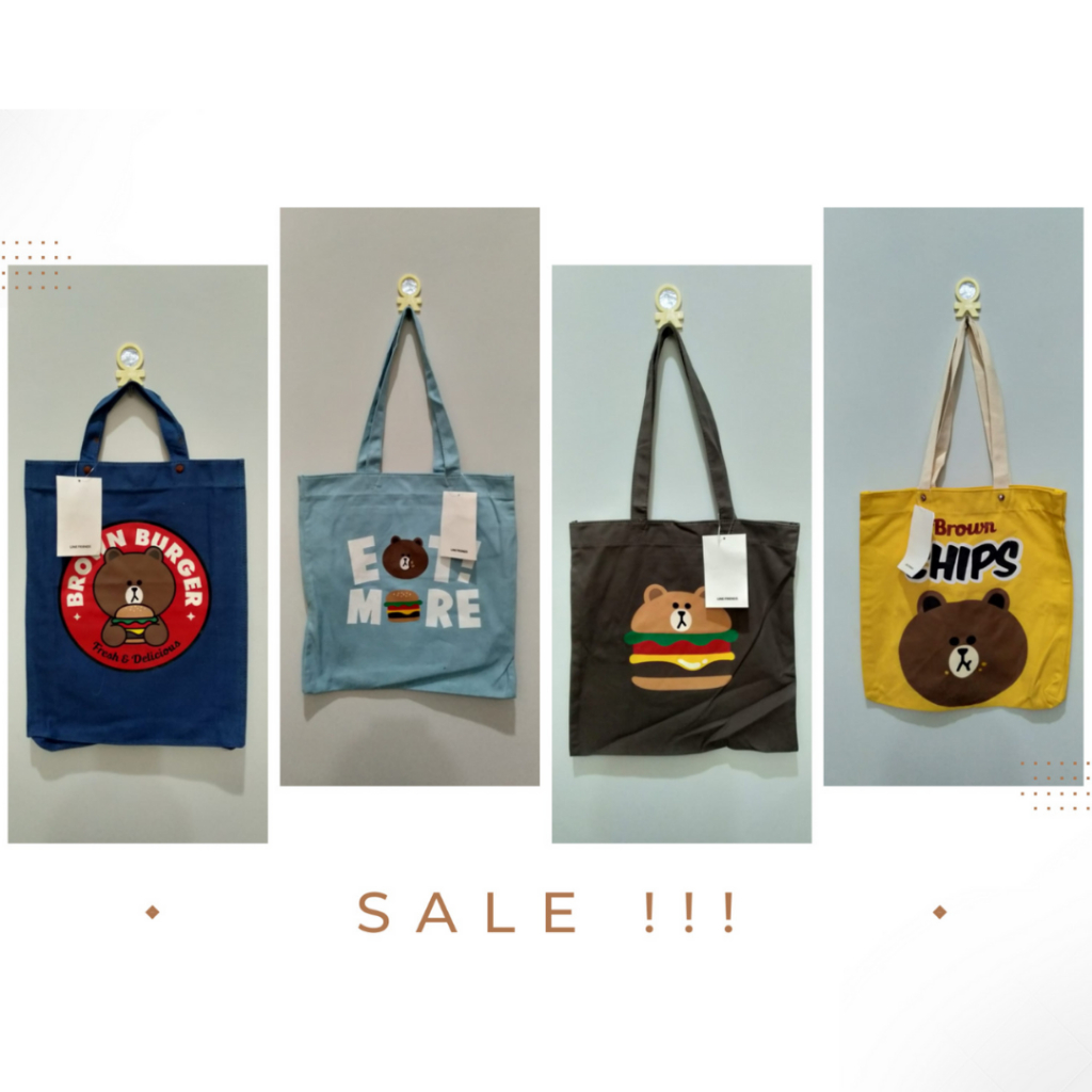 (PGBAGS) - SALEE!!! TOTEBAG KARAKTER LUCU IMPORT #4016