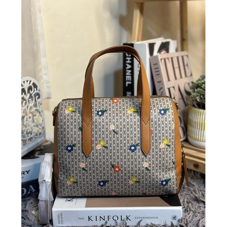 Sydney satchel neutral floral