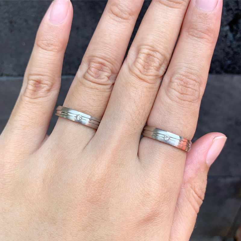 Cincin selendang bulat doff