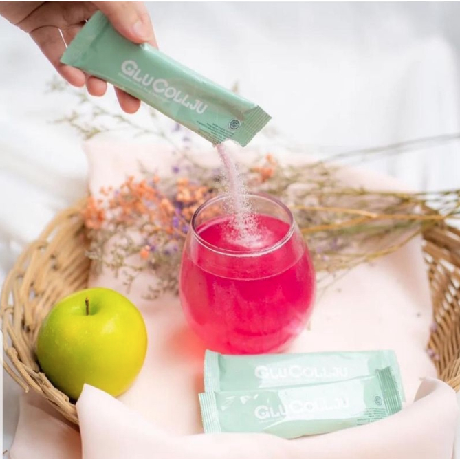 Glucollju Original Minuman Collagen Pemutih Badan BPOM dan HALAL