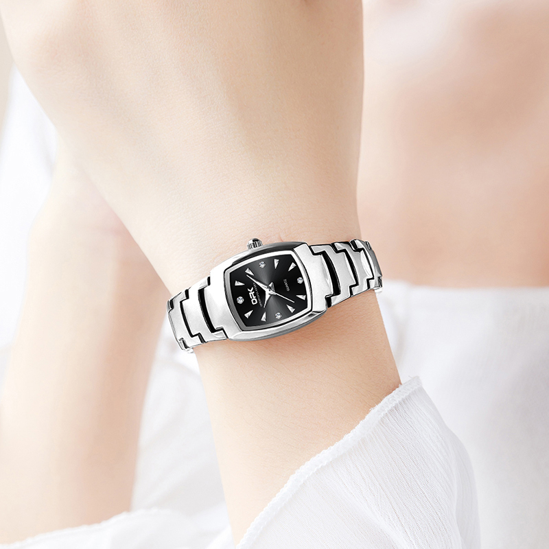 Exclusive Opk Jam Tangan Wanita Original Anti Air Luminous Analog Stainless Steel Terbaru 2025 Women