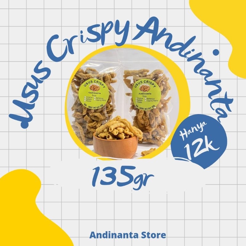

Usus Crispy Andinanta 135gram