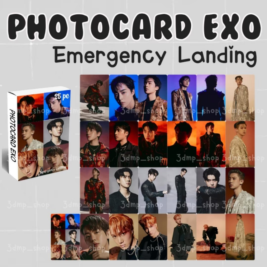 Photocard EXO xiumin kai Do suho sehun chanyeol chen baekhyun