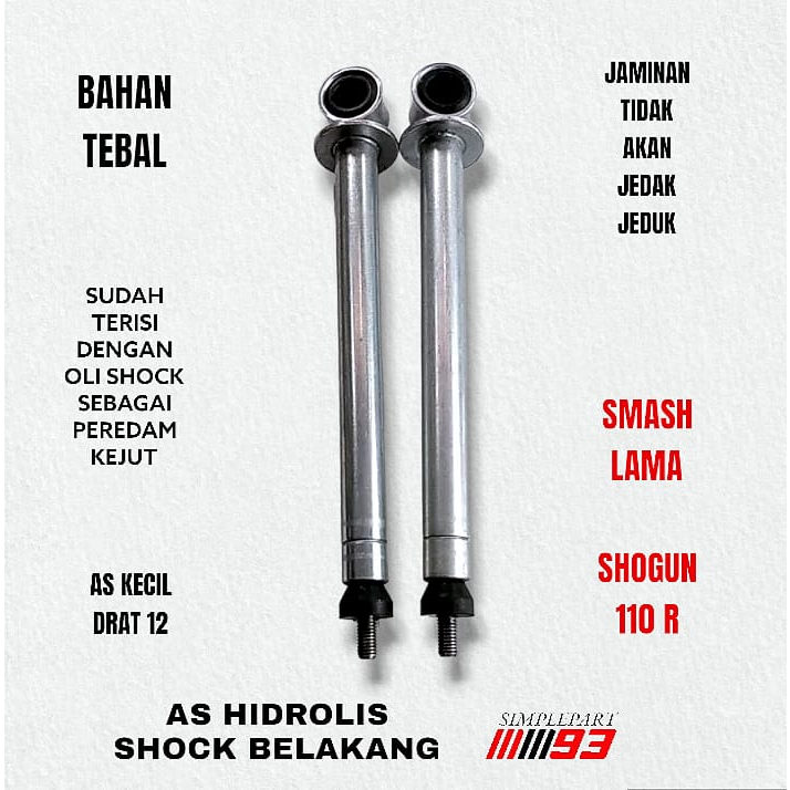 AS HIDROLIS SHOCK SHOK SKOK BELAKANG MOTOR BEBEK SUZUKI - SMASH OLD LAMA , SHOGUN 110 R