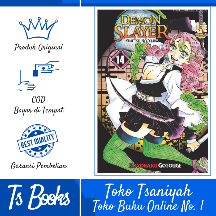 Buku Komik Manga Demon Slayer Kimetsu No Yaiba 14 By Koyoharu Gotouge - TANPA BONUS Buku Komik Manga