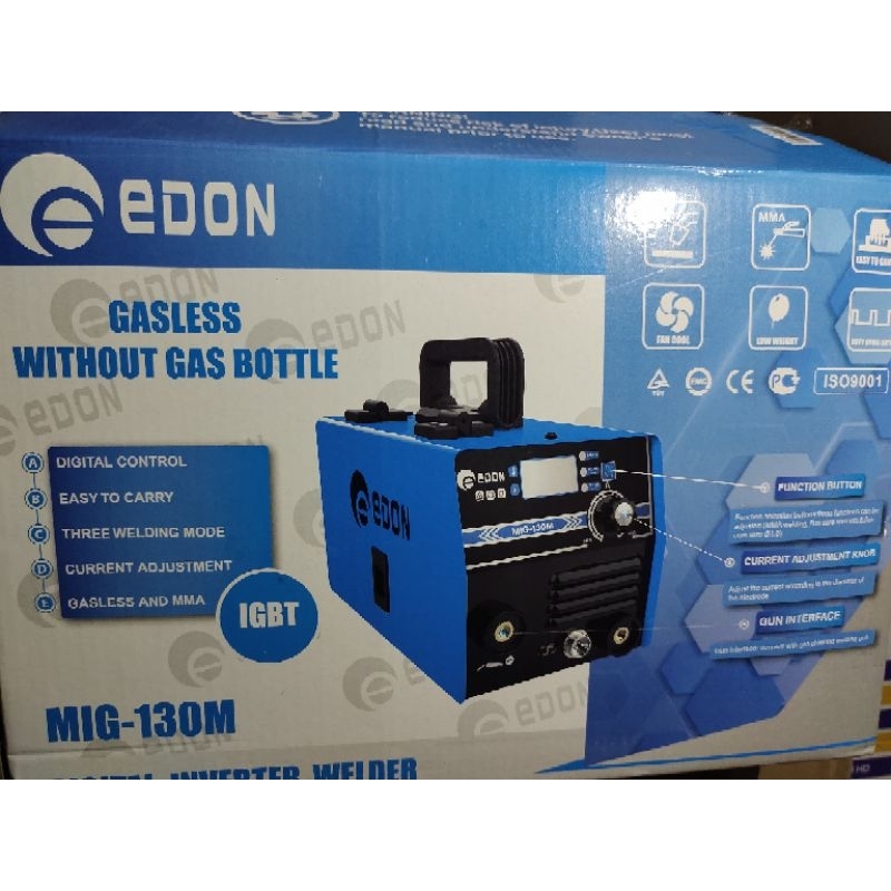 MESIN LAS EDON MIG-130M TRAVO LAS 2IN1 GASLESS EDON 130M