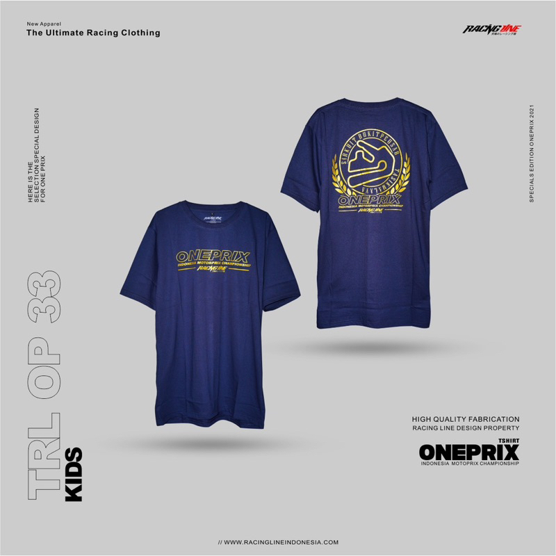 Kaos Anak Oneprix Racing Line Original TRL OP 33 KIDS