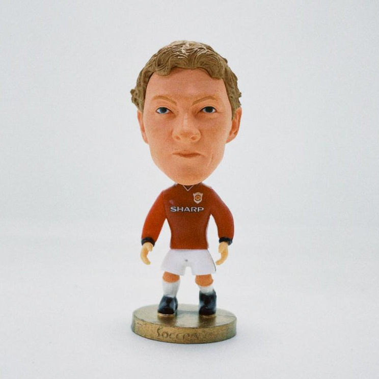 Action figure Ole Gunnar Solskjaer Manchester United 1998 soccerwe
